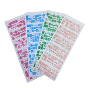 CARTON DE BINGO  x 340 tiras x 6 cartones 2040u